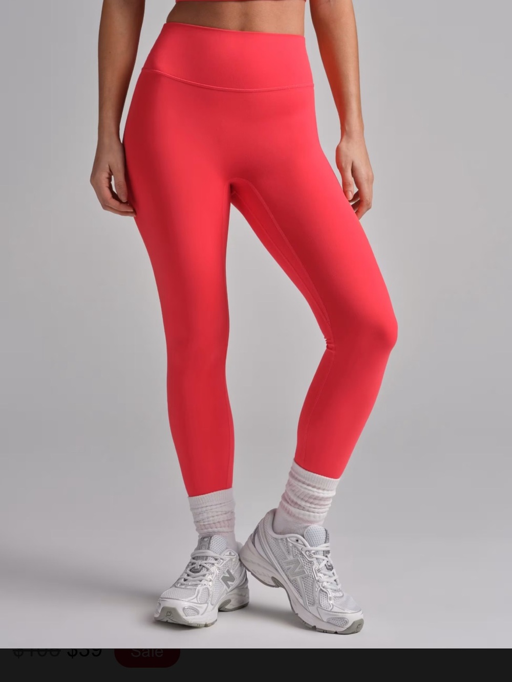 Comfort Double-Layer Red Crop Tank + Legging - Picture 7 of 10